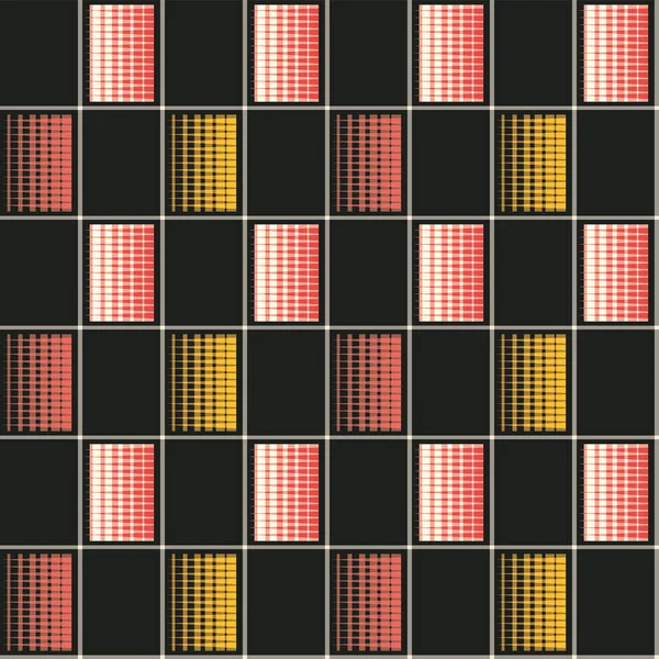 Japanese Checkered Motif Vector Pattern — стоковий вектор