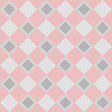 Japon Kare Elmas Damalı Vektörsüz Desen