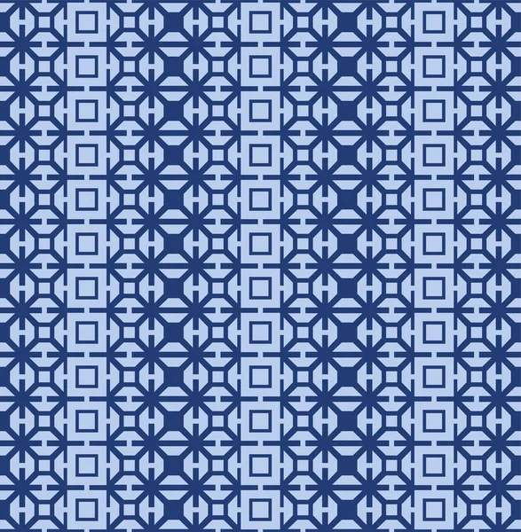 Japanese Star Square Motif Vector Seamless — 스톡 벡터