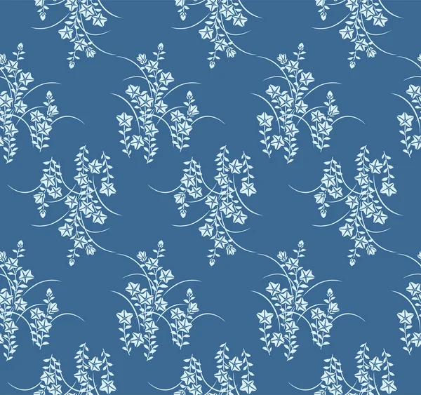 Bouquet Fleurs Japonais Vector Seamless Pattern — Image vectorielle