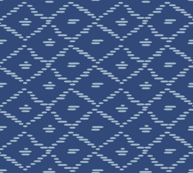 Japon Kabilesi Elmas Zigzag Vektörü Kusursuz Desen