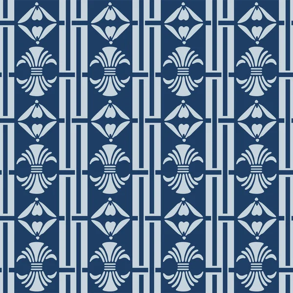 Japonês Motif Stripe Vector Padrão Sem Costura — Vetor de Stock