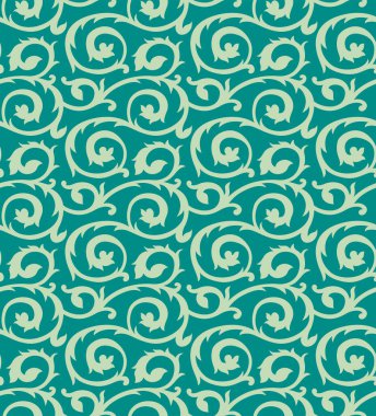 Japonca Kıvrımlı Vine Vektörü Kusursuz Desen