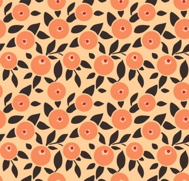 Japon Çemberi Çiçek Vektörü Kusursuz Desen