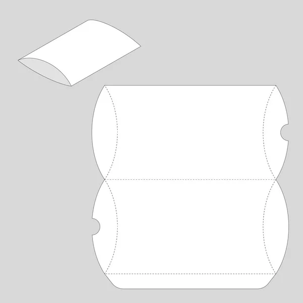 Snack Envelope Shape Box Template — 스톡 벡터