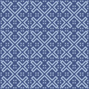 Japon Haç Şekli Döşeme Vektörü Kusursuz Desen