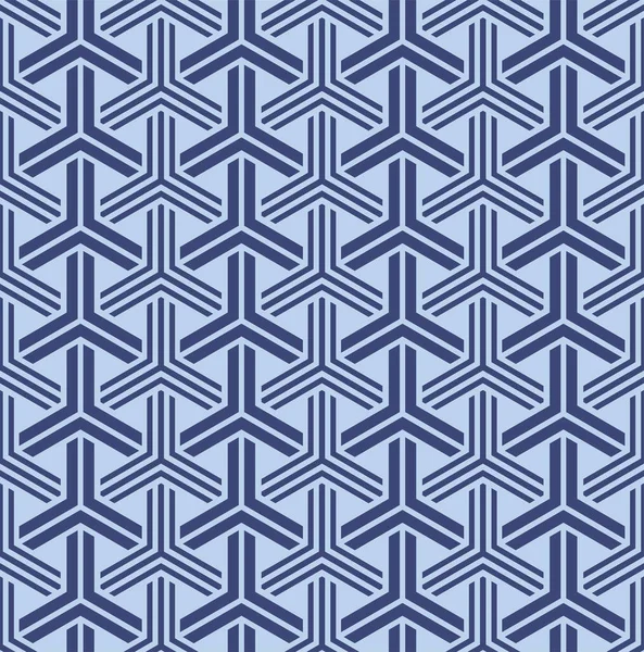 Japanische Überlappung Hexagon Weave Vector Seamless Pattern — Stockvektor