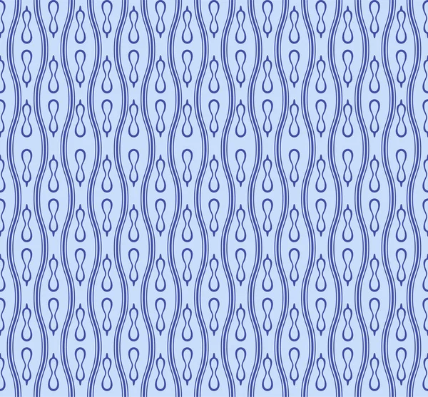 Japanisches Rundes Motiv Wavy Line Vector Seamless Pattern — Stockvektor