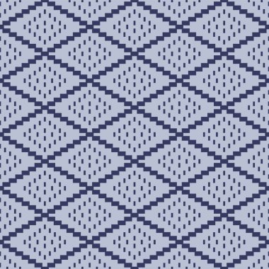 Japon Zigzag Elmas Piksel Vektörü Kusursuz Desen