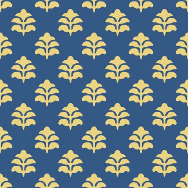 Japon Yaprak Buketi Motif Vektörü Kusursuz Desen