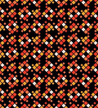 Japon Renkli Elmas Meydanı Piksel Vektörsüz Desen