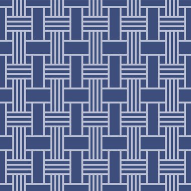 Japonca Geometrik Dokuma Vektörü Kusursuz Desen