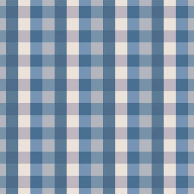 Japon Mavi Damalı Vektör Kusursuz Deseni