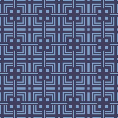 Japon Kare Dokuma Vektörü Kusursuz Desen