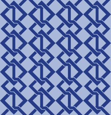 Japon Geometrik Zincir Vektörü Kusursuz Desen