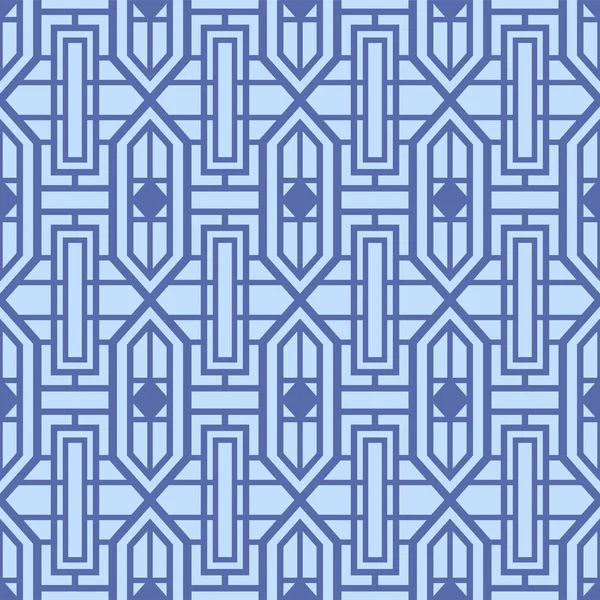 Modèle Sans Couture Vectoriel Labyrinthe Hexagonal Japonais — Image vectorielle
