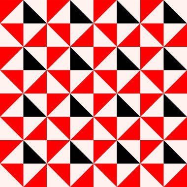 Japon Kare Üçgen Vektörü Kusursuz Desen