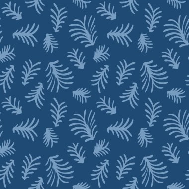 Japon Vahşi Avuç İçi Yaprak Vektörü Kusursuz Desen