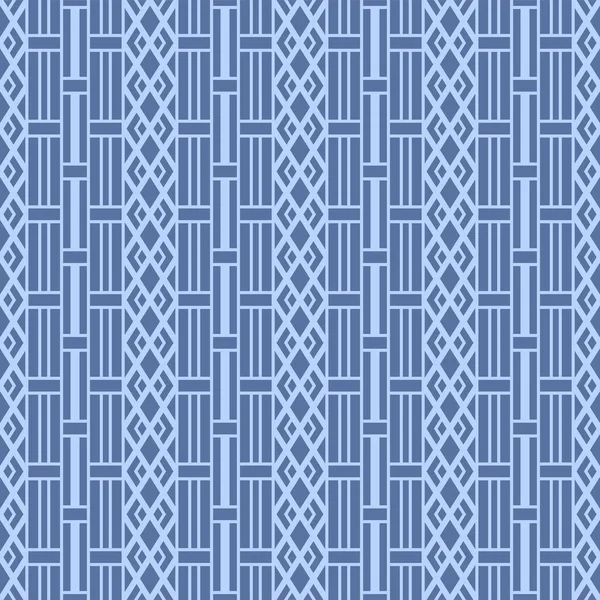 Japonês Diamond Stripe Weave Vector Padrão Sem Costura — Vetor de Stock