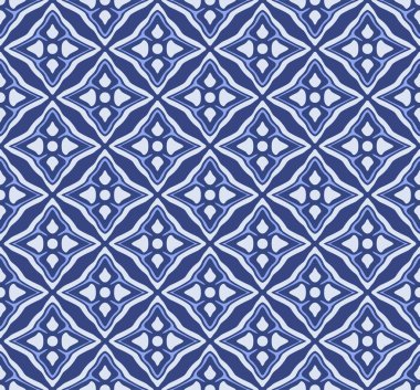 Japon Çapraz Yıldız Çiçeği Motif Vektörü Kusursuz Desen