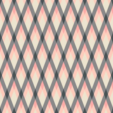 Japon Elmas Damalı Vektör Kusursuz Deseni