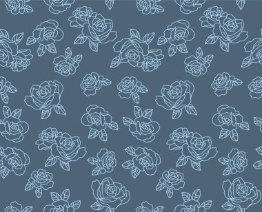 Japon Gül Yaprağı Motif Vektörü Kusursuz Desen