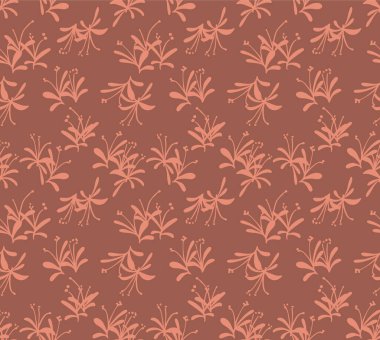 Japon Güzel Çiçek Sonbahar Vektörü Kusursuz Desen