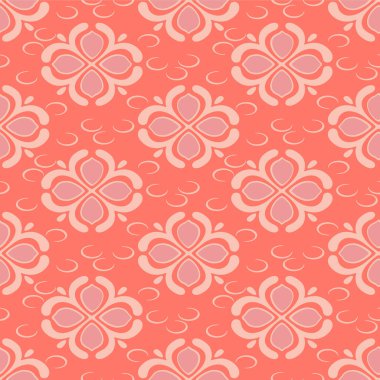 Japon Şirin Yuvarlak Çiçek Vektörü Kusursuz Desen