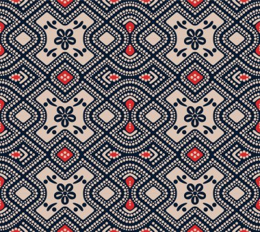 Japon Yuvarlak Elmas Vektörü Kusursuz Desen