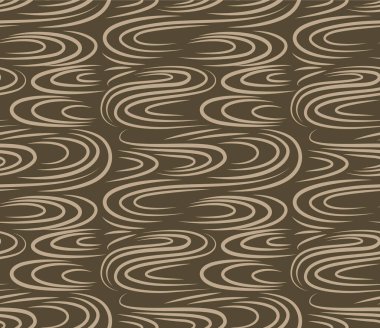 Japon Girdabı Okyanus Dalgası Çizgisi Vektörü Kusursuz Desen