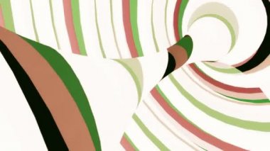 Çok renkli hareket torus. Döngü animasyon.