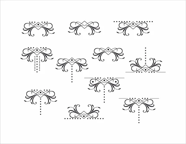 Elemento floral decorativo — Archivo Imágenes Vectoriales