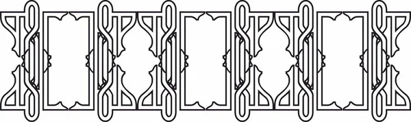 Декоративний Графічний Орнамент Лінії Візерунок — стоковий вектор