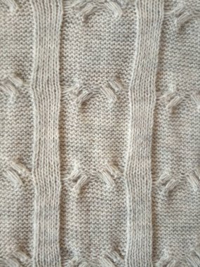 Gri örgü yün desen arka plan ve doku 