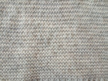 Gri örgü yün desen arka plan ve doku 