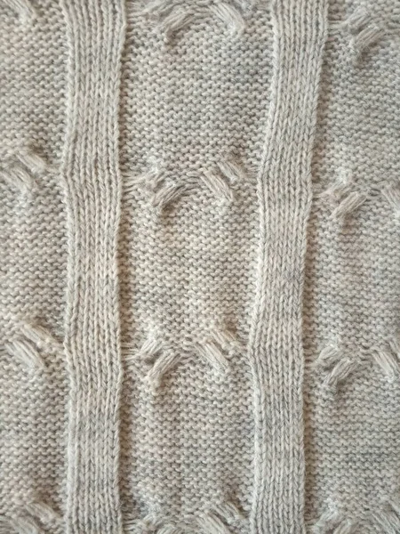 Gri örgü yün desen arka plan ve doku 