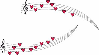 Kalp notaları, müzik ve aşk olan müzik ekibi