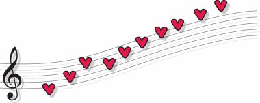 Kalp notaları, müzik ve aşk olan müzik ekibi