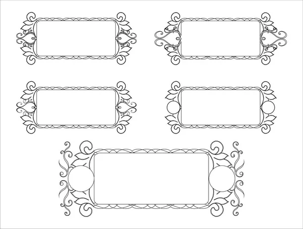 Patrón Marco Decorativo Con Elemento Desplazamiento — Archivo Imágenes Vectoriales