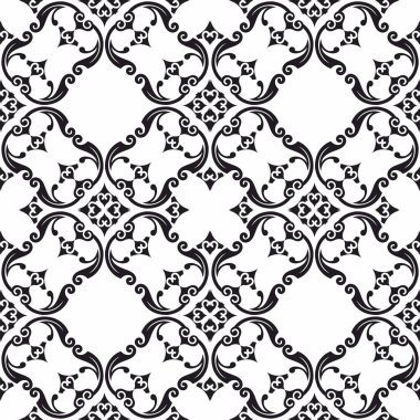 Açılış süsü ile dekoratif pürüzsüz desen