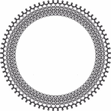 Yuvarlak çerçeve. Çiçek elementi ile dairesel dekoratif çerçeveler 