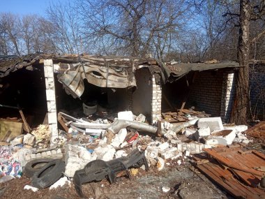  yıkılan bina, deprem, moloz ve enkaz yığını, çöplük