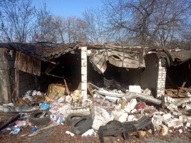  yıkılan bina, deprem, moloz ve enkaz yığını, çöplük