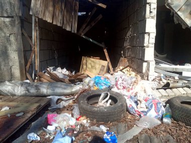  yıkılan bina, deprem, moloz ve enkaz yığını, çöplük