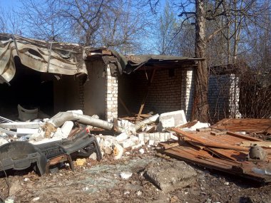  yıkılan bina, deprem, moloz ve enkaz yığını, çöplük