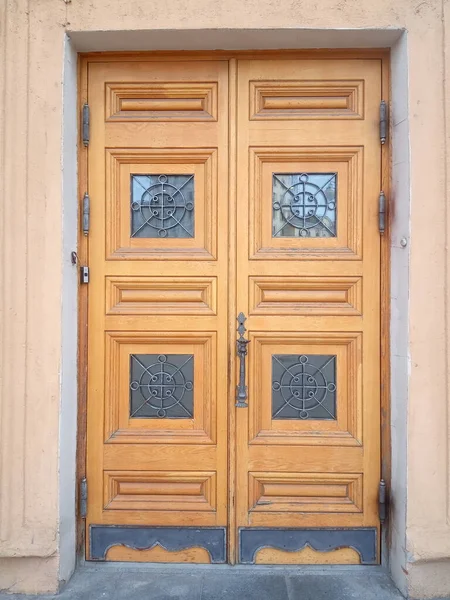Vimtage Old Brown Wooden Door — Stock Photo, Image