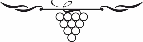 Copa Vino Icono Alcohólico Logotipo Silueta Gráfica Negra Simple Ruptura — Vector de stock