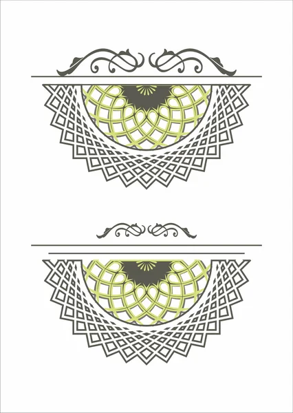 Elemento decorativo roseta mandala — Archivo Imágenes Vectoriales