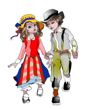 Zavallı kız ve erkek