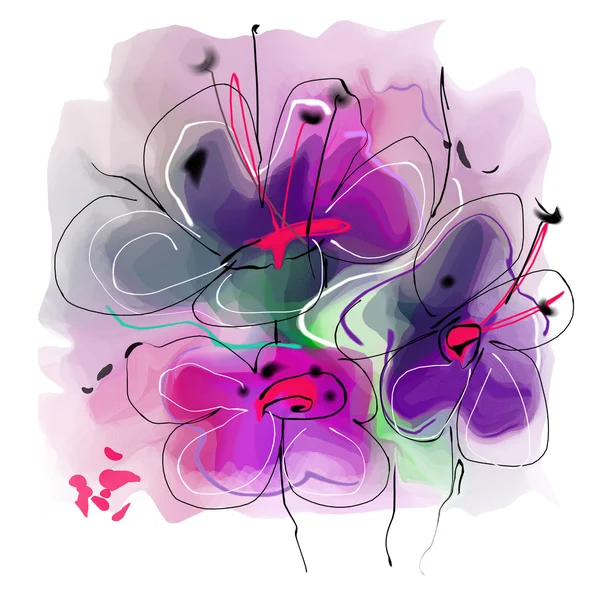 Flower illustration — Stock Photo, Image